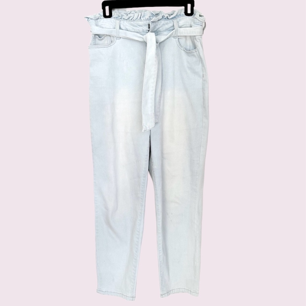 Soho paper bag waist skinny jeans